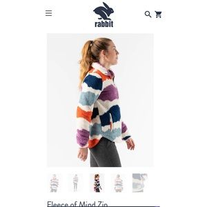 Rabbit Quarter Zip Fleece of Mind